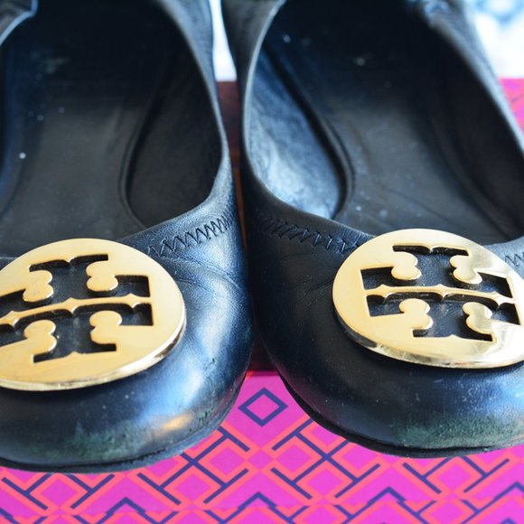 Tory Burch Black Reva Ballet Flats - Picture 6 of 7